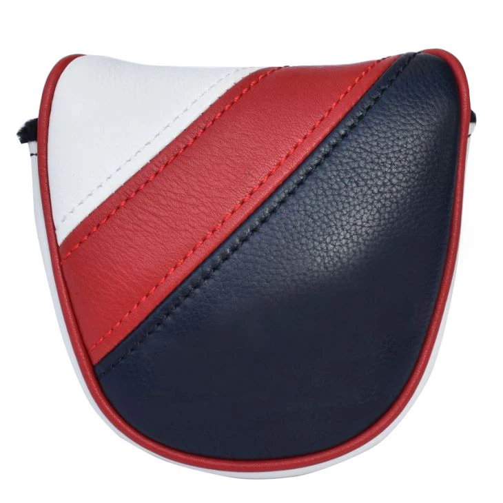 Applique Stripes Golf Mallet Putter Headcover Applique Stripes Golf Mallet Putter Headcover